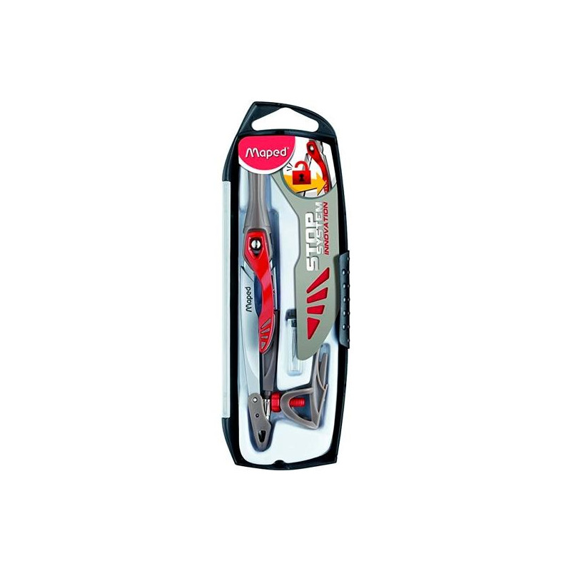 (196310) MAPED STOP SYSTEM INNOVACION COMPAS CON MINA + PACK DE MINAS + ADAPTADOR