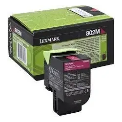 (80C20M0) LEXMARK 802M TONER RETORNABLE MAGENTA (1K)
