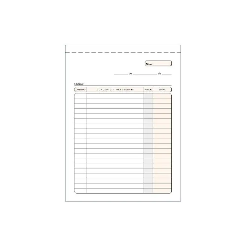 (T-103) LOAN TALONARIO MULTIUSO CUARTO NATURAL DUPLICADO AUTOCOPIA