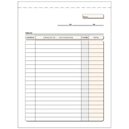 (T-103) LOAN TALONARIO MULTIUSO CUARTO NATURAL DUPLICADO AUTOCOPIA