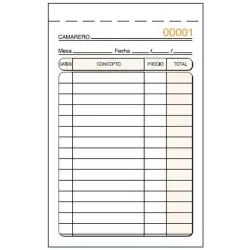 (T-141) LOAN TALONARIO CAMAREROS ESPECIAL BOLSILLO TRIPLICADO AUTOCOPIA