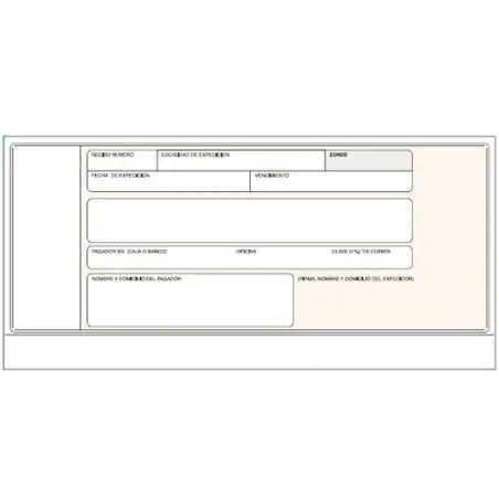 (T-19) LOAN TALONARIO RECIBOS NORMALIZADOS BANCO SIN COPIA