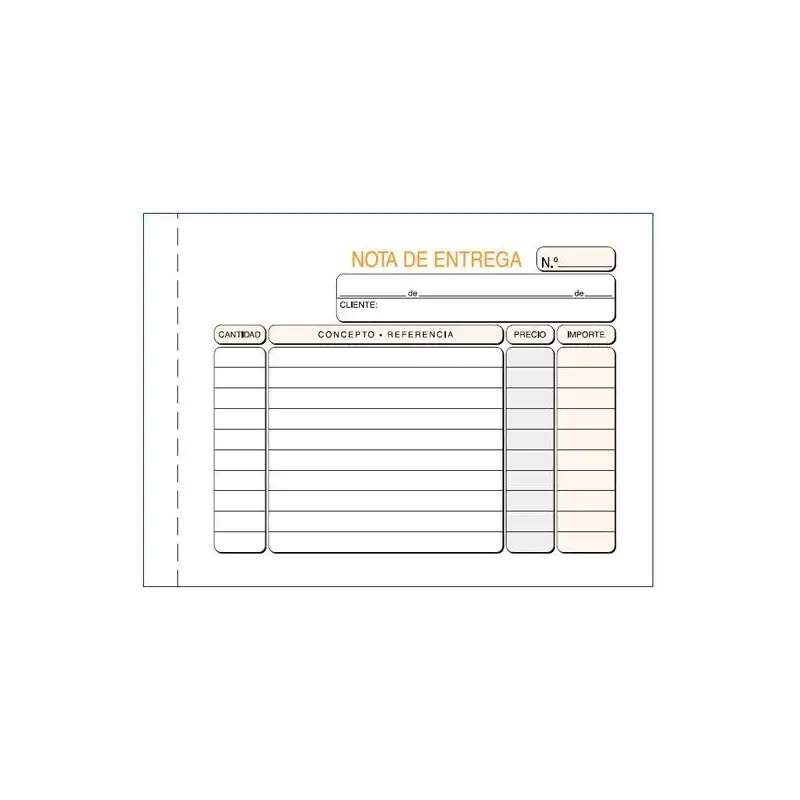 (T-32) LOAN TALONARIO ENTREGAS OCTAVO APAISADO SIN COPIA