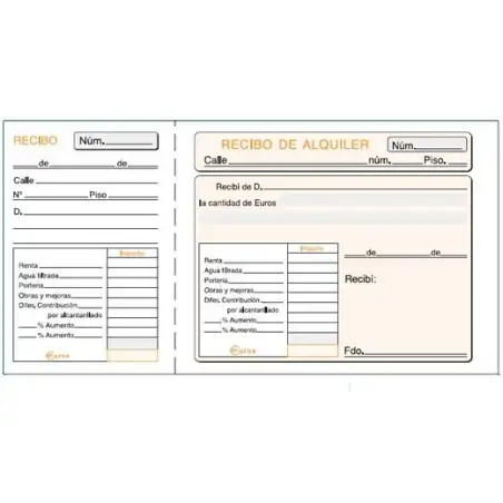 (T-40) LOAN TALONARIO ALQUILER INQUILINOS TERCIO DE FOLIO SIN COPIA