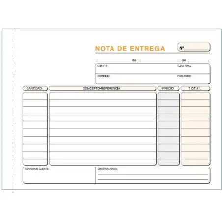 (T-47) LOAN TALONARIO ENTREGAS CUARTO APAISADO TRIPLICADO AUTOCOPIA