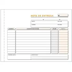 (T-49) LOAN TALONARIO ENTREGAS CUARTO APAISADO DUPLICADO AUTOCOPIA