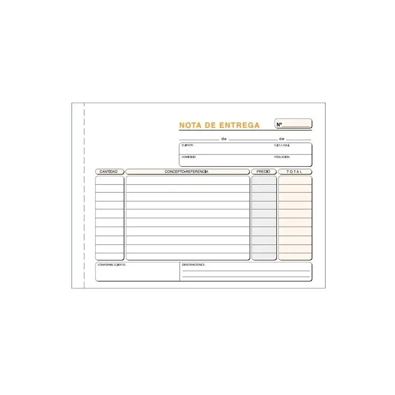 (T-49) LOAN TALONARIO ENTREGAS CUARTO APAISADO DUPLICADO AUTOCOPIA