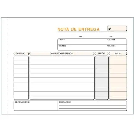 (T-49) LOAN TALONARIO ENTREGAS CUARTO APAISADO DUPLICADO AUTOCOPIA