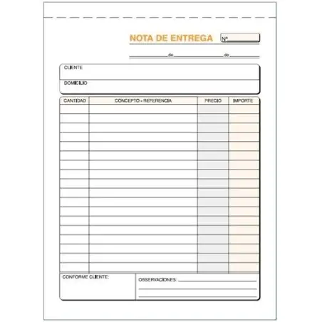 (T-57) LOAN TALONARIO ENTREGAS CUARTO NATURAL