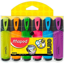 (742557) MAPED MARCADOR FLUORESCENTE PEPS CLASSIC COLORES SURTIDOS BLÍSTER 6 UD