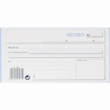 (T-61) LOAN TALONARIO RECIBOS TERCIO DE FOLIO TRIPLICADO AUTOCOPIA