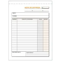 (T-92) LOAN TALONARIO ENTREGAS CUARTO NATURAL TRIPLICADO AUTOCOPIA