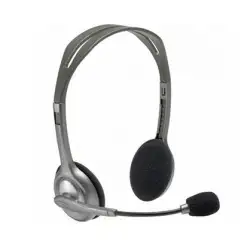 (981-000271) LOGITECH AURICULARES CON MICRÓFONO PLATEADOS
