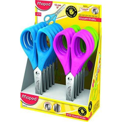 (464312) MAPED TIJERAS ESCOLARES 13CM ESSENTIALS ZURDOS SIMÉTRICAS C/SURTIDOS