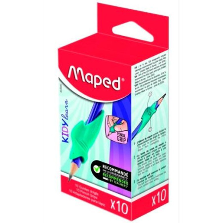 (853900) MAPED GRIP GUÍA DE DEDOS KIDY LEARN VERDE CAJA 10 UD