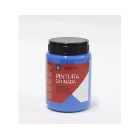 (110222) LA PAJARITA TÉMPERA ESCOLAR BOTE DE 35ML SATINADA AZUL INTENSO L-12