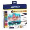 (MLA00023) MANLEY SET CREATIVO LÁPICES DE COLORES 23 PIEZAS SURTIDO
