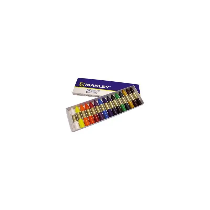 (MNC00055) MANLEY CERAS 60MM COLORES SURTIDOS ESTUCHE 15 UD