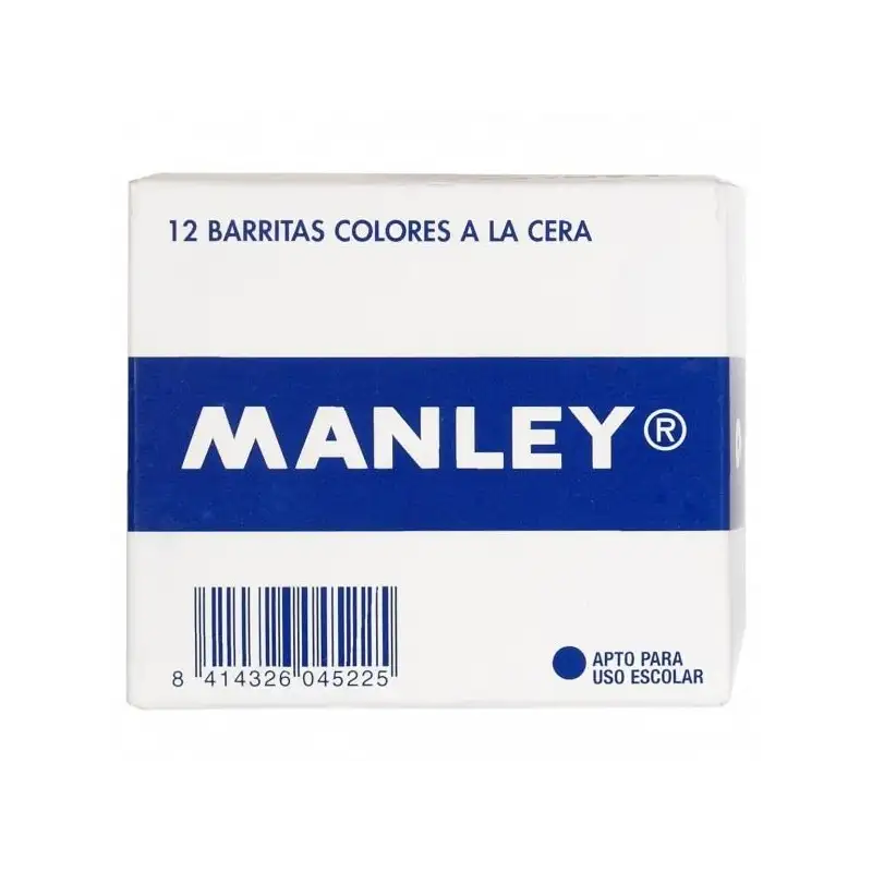 (MNC04657) MANLEY ESTUCHE DE 12 CERAS 60MM (22) VERDE AMARILLENTO
