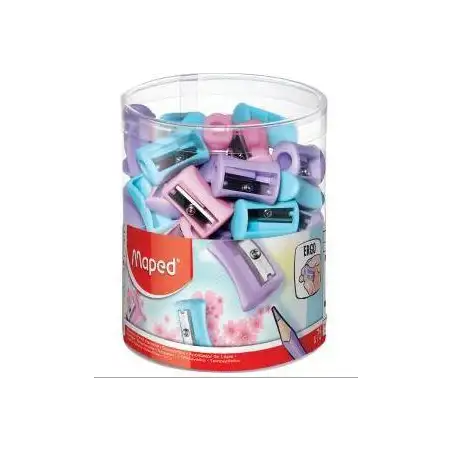 (063011) MAPED AFILALÁPICES VIVO 1 AGUJERO SURTIDOS PASTEL -EXPOSITOR 75U-