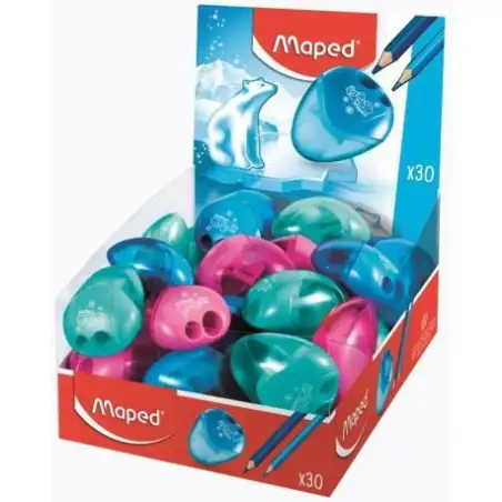 (534756) MAPED AFILALÁPICES I-GLOO 2 AGUJEROS C/SURTIDOS CAJA EXPOSITORA DE 30U