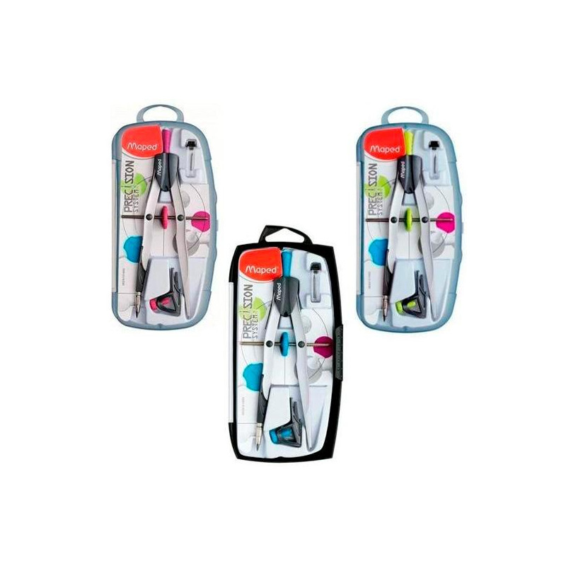 (291010) MAPED BIGOTERA GIGANTE DE METAL PRECISION SYSTEM C/ ADAPTADOR UNIVERSAL COLORES SURTIDOS