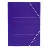 (1089) MARIOLA CARPETA CARTÓN BÁSICA 500GR GOMAS BOLSA FOLIO 34X25CM CARTÓN MATE AZUL -20U-