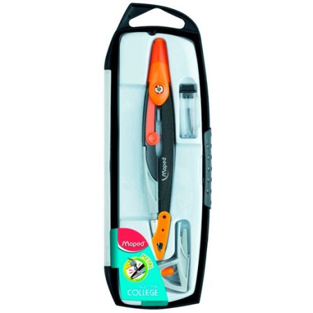 (536953) MAPED COMPÁS METAL OPEN ESTUCHE 3 PIEZAS