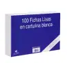 (3115L) MARIOLA FICHA LISA 215X160MM CARTULINA 180GR BLANCO PAQUETE DE 100