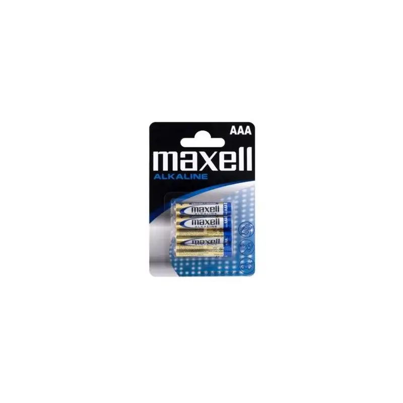 (LR03-B4 GD MXL) MAXELL PILAS ALCALINAS AAA - LR03- PACK 4 UDS