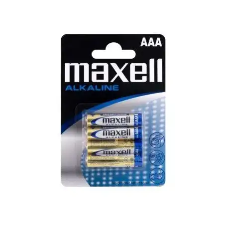 (LR03-B4 GD MXL) MAXELL PILAS ALCALINAS AAA - LR03- PACK 4 UDS