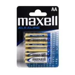 (LR06-B4 MXL) MAXELL PILAS ALCALINAS AA - LR06- PACK 4 UDS