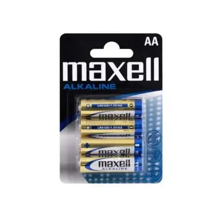 (LR06-B4 MXL) MAXELL PILAS ALCALINAS AA - LR06- PACK 4 UDS