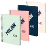 (57141E80X4) MILAN CUADERNO CON ESPIRAL A4 80 HOJAS 95GR LISO SERIE 430 SINCE 1918 COLORES SURTIDOS PACK 4 UD