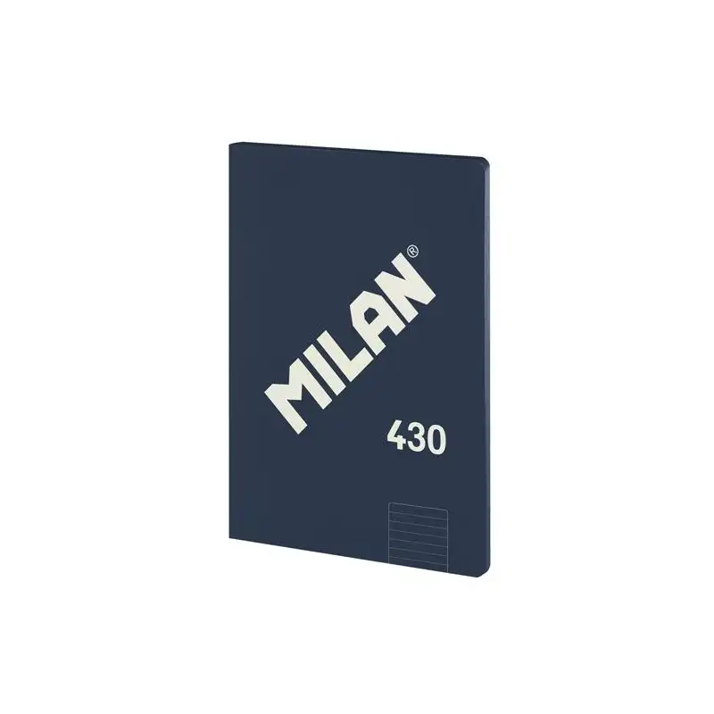 (57242G48B) MILAN LIBRETA ENCOLADA A4 48H PAPEL 95GR 1 LÍNEA 7MM SERIE 1918 AZUL