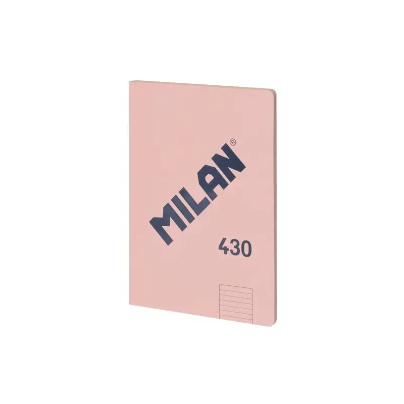 (57242G48P) MILAN LIBRETA ENCOLADA A4 48H PAPEL 95GR  1 LÍNEA 7MM SERIE 1918 ROSA