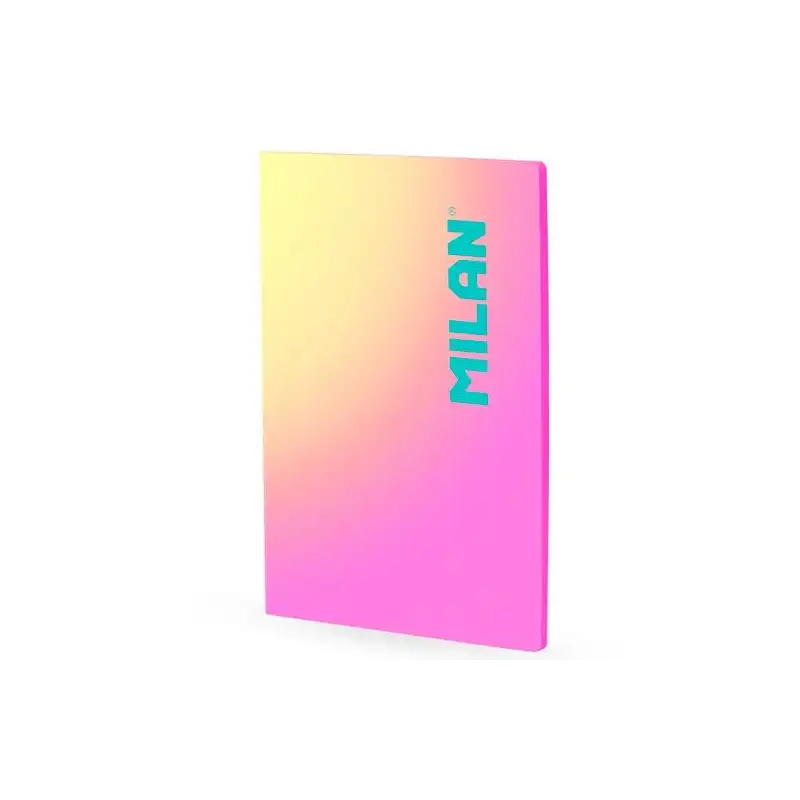 (57243L48SNP) MILAN LIBRETA ENCOLADA A4 48H PAPEL 95GR CUADRICULA 5X5 COLECCIÓN SUNSET ROSA