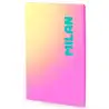(57243L48SNP) MILAN LIBRETA ENCOLADA A4 48H PAPEL 95GR CUADRICULA 5X5 COLECCIÓN SUNSET ROSA