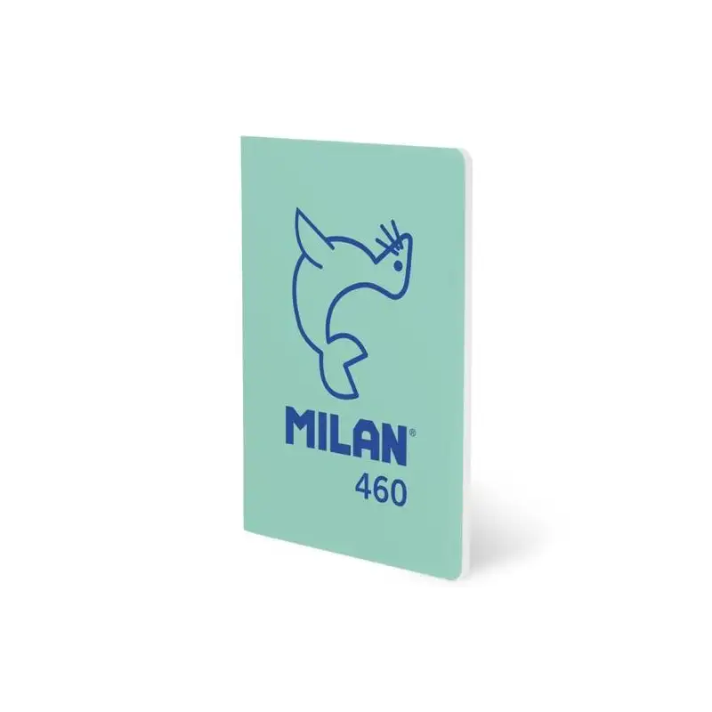(57252G24GR460) MILAN LIBRETA GRAPADA A5 24H PAPEL BLANCO 95GR LÍNEA 7MM COLECCIÓN 460 SINCE 1918 VERDE
