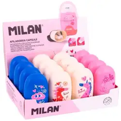 (4701116FLC) MILAN AFILABORRAS CAPSULE SERIE ESPECIAL FLOWICORN COLORES SURTIDOS CAJA EXPOSITORA 16 UD
