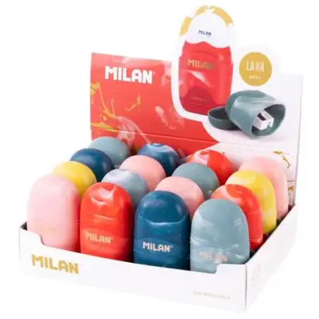 (4701116LV) MILAN AFILABORRAS CAPSULE LAVA SURTIDO CAJA EXPOSITORA 16 UD