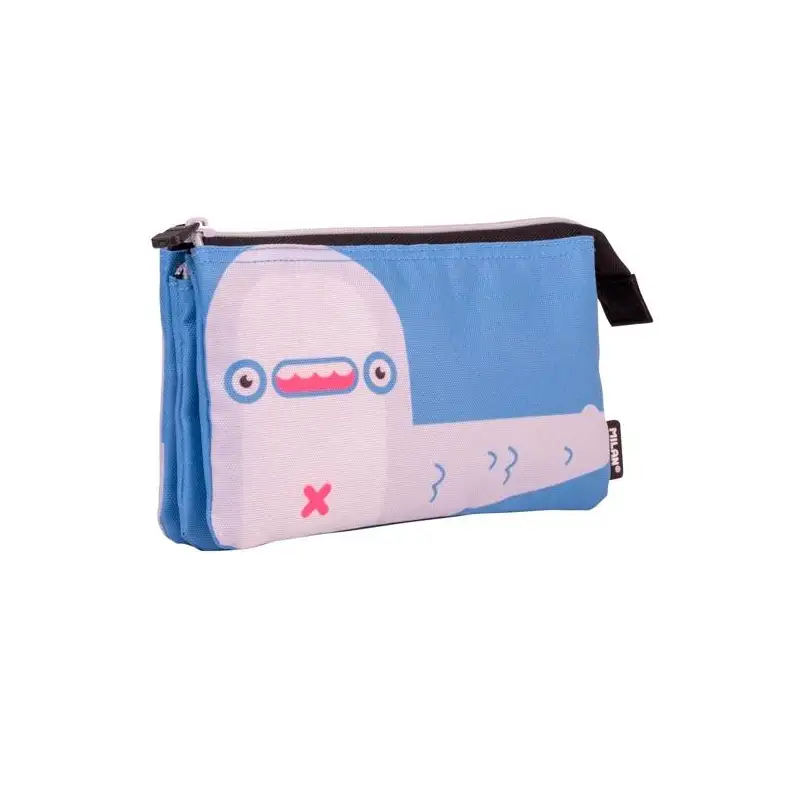 (081133ALNB) MILAN PORTATODO 5 COMPARTIMENTOS SERIE ESPECIAL ALIENS AZUL