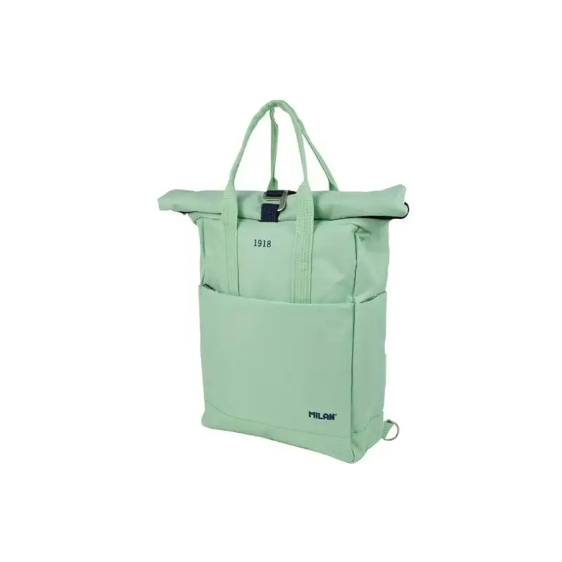(624302SNCGR) MILAN MOCHILA URBANA C/CIERRE SUPERIOR ENRROLLABLE 10L SERIE 1918 VERDE
