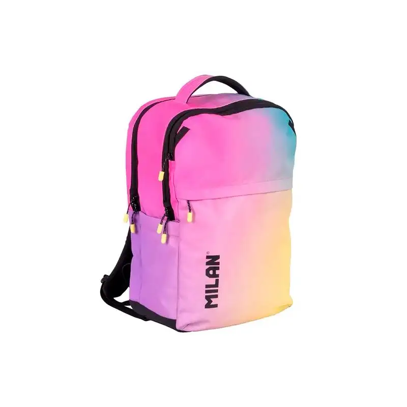 (624607SN26K) MILAN MOCHILA 5 CREMALLERAS 25L COLECCIÓN SUNSET NEGRO