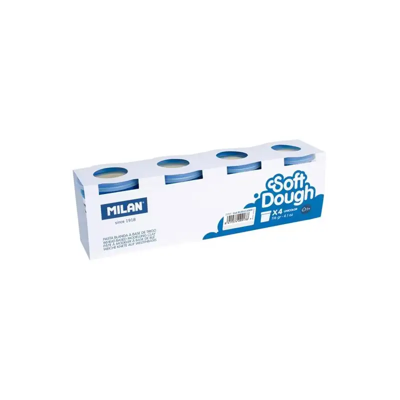(9135111004) MILAN PASTA BLANDA SOFT DOUGH BOTE 116GR BLANCO CAJA 4 UD