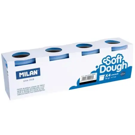 (9135118004) MILAN PASTA BLANDA SOFT DOUGH BOTE 116GR NEGRO CAJA 4 UD
