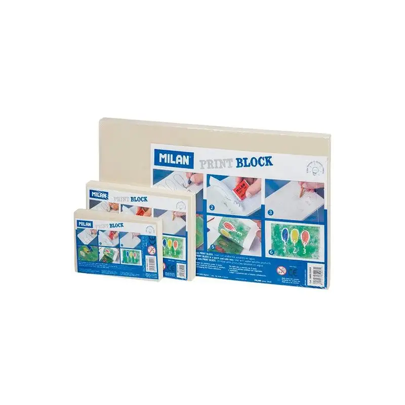 (GMM153009) MILAN PLANCHA DE GRABADO PRINT BLOCK GRANDE 15X30X0