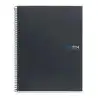 (MR2120) MIQUELRIUS CUADERNO ESPIRAL 160H A5+ 70GR 5X5MM 2 TALADROS MICROPERFORADO 4 BANDAS COLOR T/EXTRADURAS GRAFITO