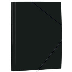 (1085P4) MARIOLA CARPETA CON GOMAS Y SOLAPAS FOLIO POLIPROPILENO 450 MICRAS NEGRO