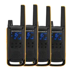 (B8P00811YDEMAQ) MOTOROLA WALKIE TALKIE T82 EXTREME QUAD PACK NEGRO